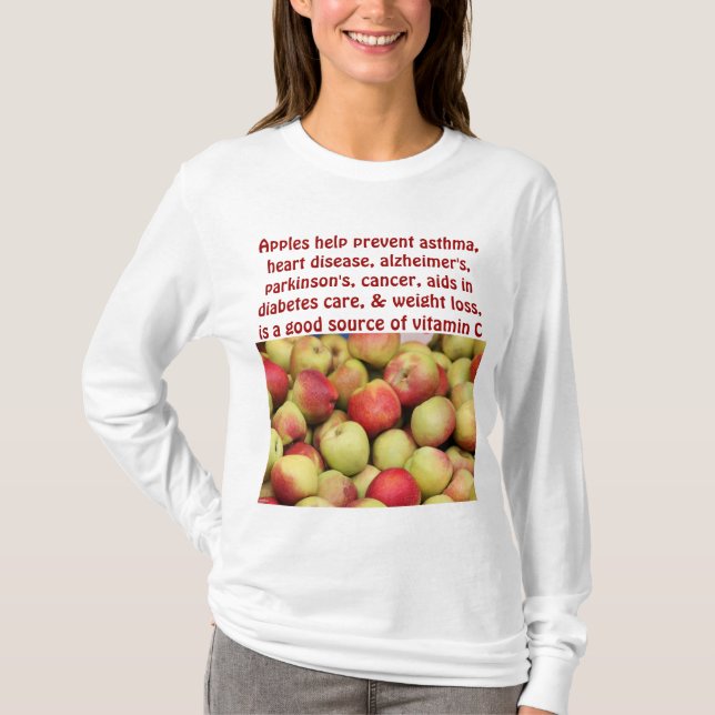 äpplekvinna hoodie tee (Framsida)