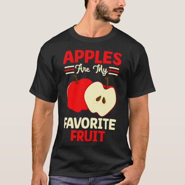 Äpplen är min favoritbalk för frukt och grönsaker t shirt (Framsida)