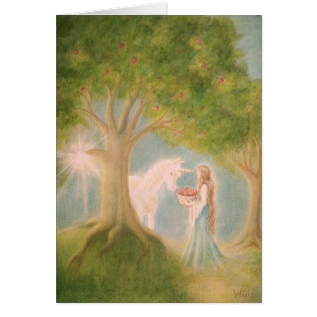 Äpplen av Avalon Hälsningskort (Framsidan)