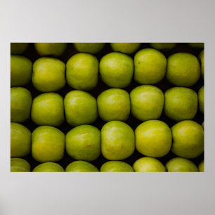 Äpplen, frukter, äpplen av grönt poster