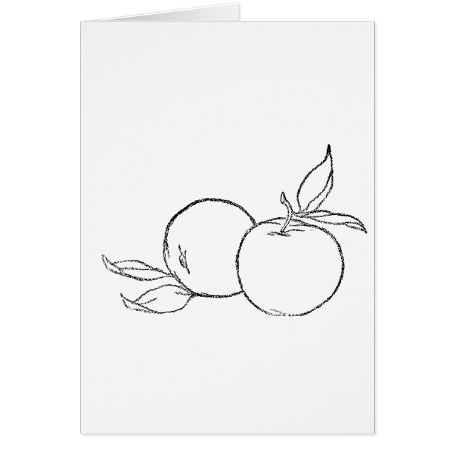 Äpplen Hälsningskort (Framsidan)