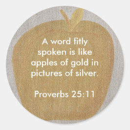 Äpplen i guld i bilder i silver, klistermärken