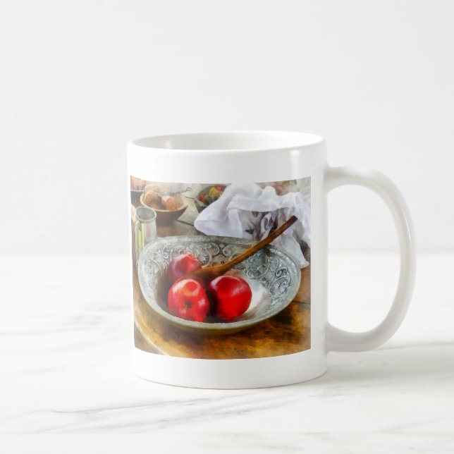 Äpplen i Silver Bowl Kaffemugg (Höger)