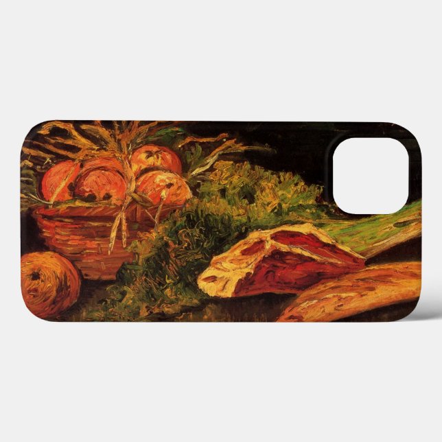 Äpplen, kött och en bulle av Vincent van Gogh (Baksida (horisontell))