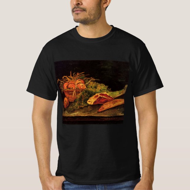 Äpplen, Kött och en roll av Vincent van Gogh T Shirt (Framsida)