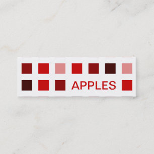 ÄPPLEN (modets kvadrater) Mini Visitkort