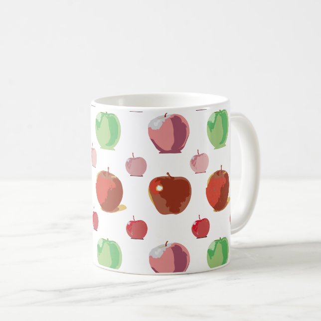 Äpplen mönster kaffemugg (Framsida höger)