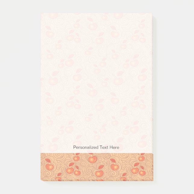 Äpplen, Mönster Post-it Block (Framsida)