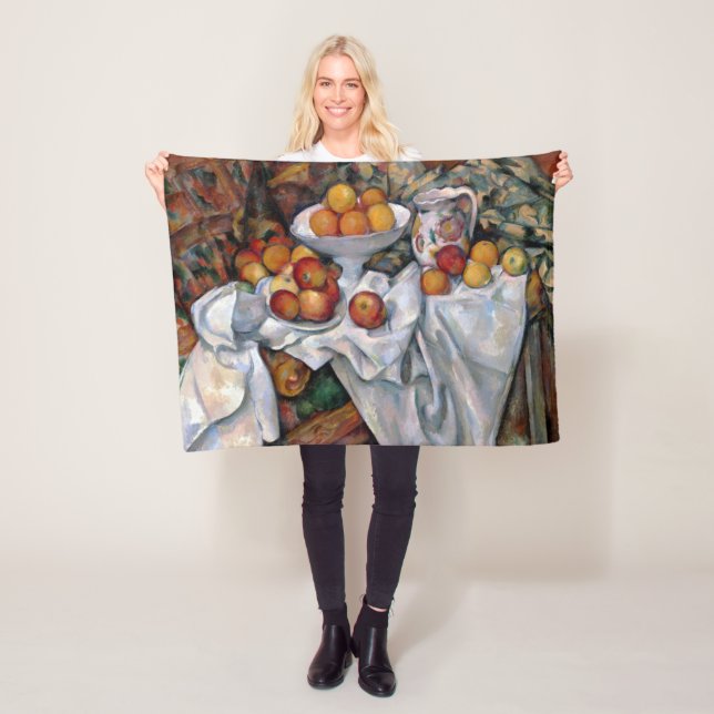 Äpplen och Apelsiner, Paul Cezanne, 1895-1900 Fleecefilt (På plats)