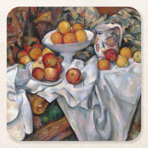Äpplen och Apelsiner, Paul Cezanne, 1895-1900 Underlägg Papper Kvadrat