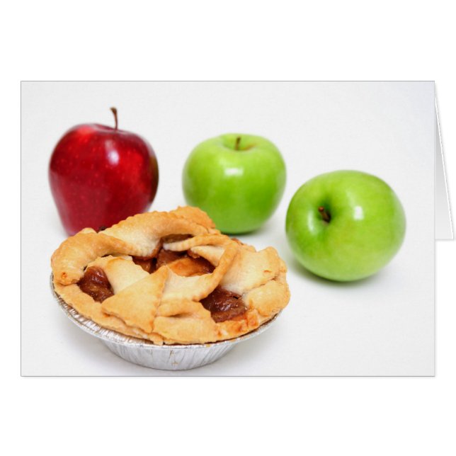 Äpplen och Äpplen Paj för en Hälsningskort (Framsidan Horizontal)