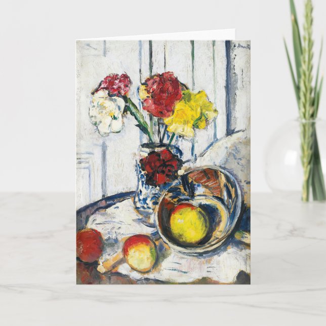 Äpplen och blommor | George Leslie Hunter Kort (Framsida)