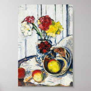 Äpplen och blommor George Leslie Hunter Poster