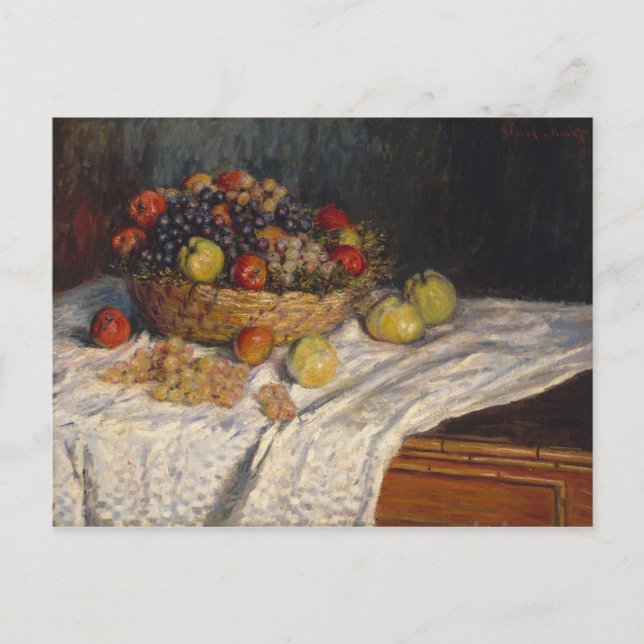 Äpplen och druvor vykort (Framsida)