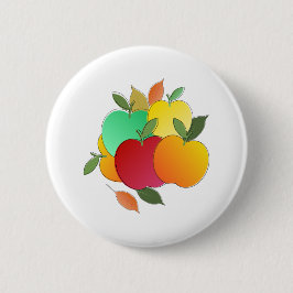 Äpplen och Löv Knapp