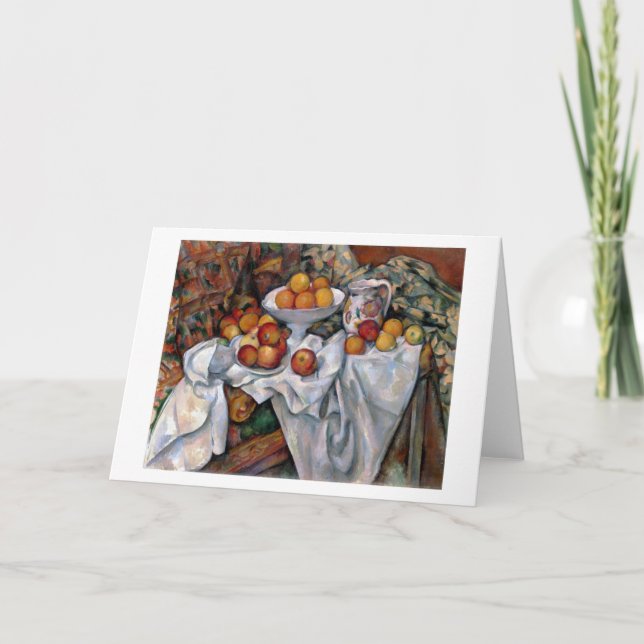 Äpplen och Orangar, Paul Cezanne, 1895-1900 Kort (Framsida)