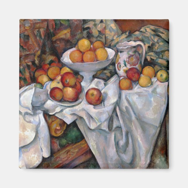 Äpplen och Orangar, Paul Cezanne, 1895-1900 Magnet (Framsidan)