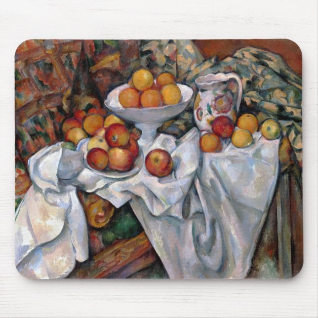 Äpplen och Orangar, Paul Cezanne, 1895-1900 Musmatta (Framsidan)