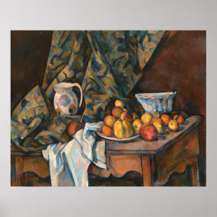 Äpplen och persikor - Paul Cézanne Fine Art Poster