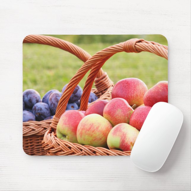 Äpplen och plommon Mousepad Musmatta (Med mus)
