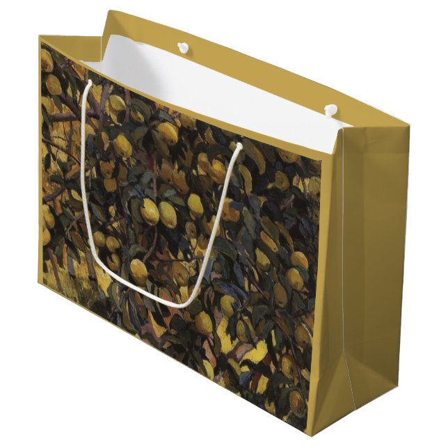 Äpplen på Grenar i Träd (av Serebriakova) (Framsidan Vinklad)