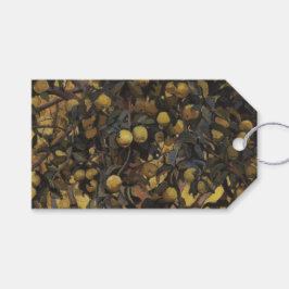 Äpplen på Grenar i Träd (av Serebriakova) Presentetikett