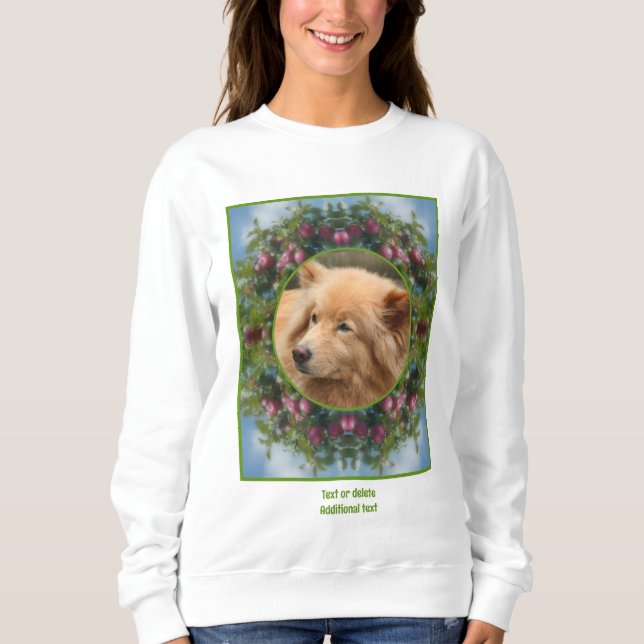 Äpplen på Träd Ram Skapar ditt eget foto T Shirt (Framsida)