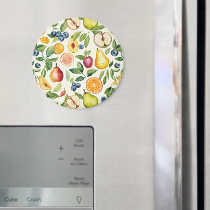 Äpplen Päron Blåbär Apelsiner Frukter Magnet