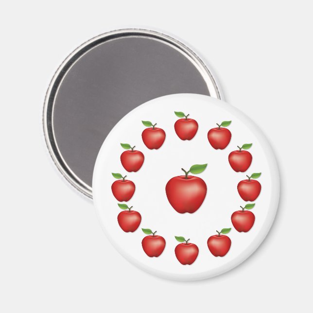 Äpplen, Red Delicious Magnet (Front/Back)