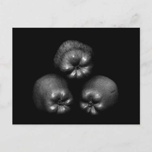 Äpplen - Roligt för konstgjord Elegant, unik Vykort (Framsida)