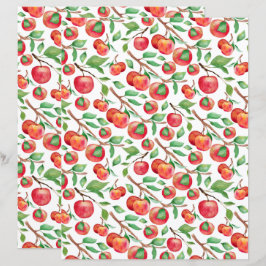 Äpplen Scrapbookpapper