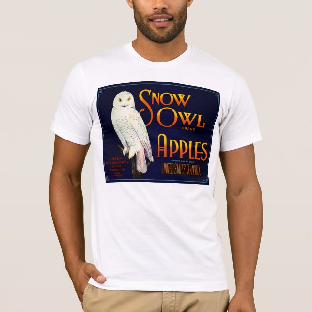 Äpplen snö Uggla T-shirt (Framsida)