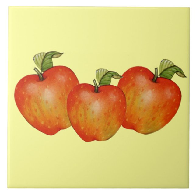Apples dekorativa dekorativa dekorativa plattor el kakelplatta (Framsidan)