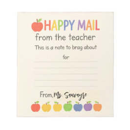 Apples Happy Mail – Cute Teacher Anteckningsblock