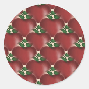 Apples Stickers Runt Klistermärke