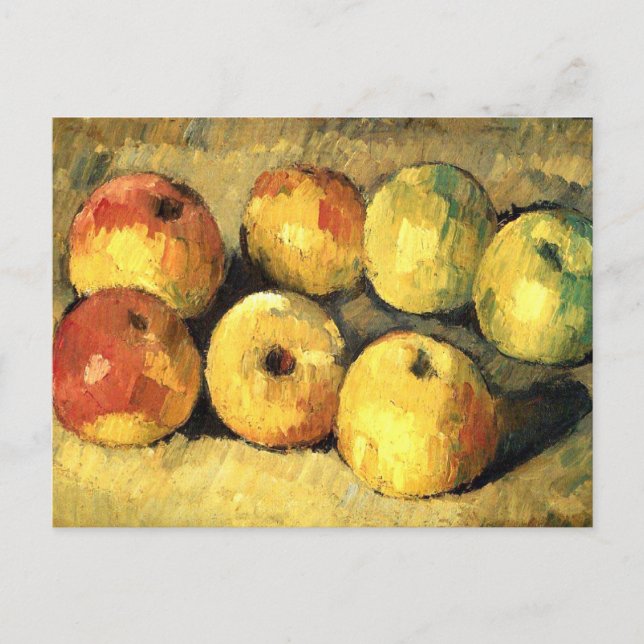 Apples Vintage Impressionism Cezanne Vykort (Framsida)