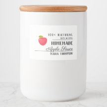 Applesauce Homemade Modern Typography Preserve