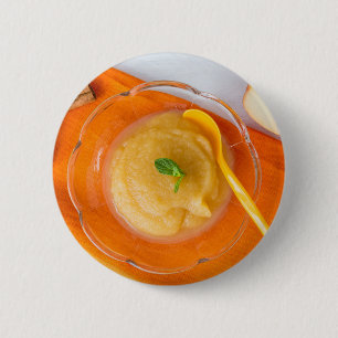 Applesauce med kanel och den orange skeden knapp