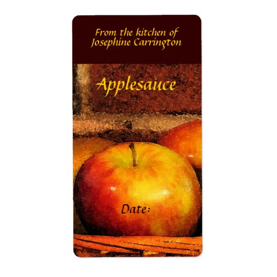 Applesauceetiketter Fraktsedel