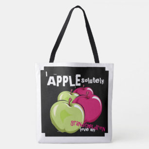 APPLEsolent Kärlek mina farmor Tygkasse