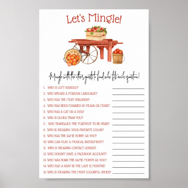 Äpplet i vår Öga Låt oss spel för singelskugga Poster (Framsidan)