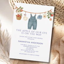 Äpplet i Vårt Öga Pojk Babyshower