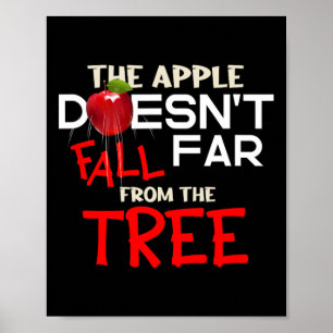 Äpplet kommer inte långt från Träd-äppelpärmen. Poster