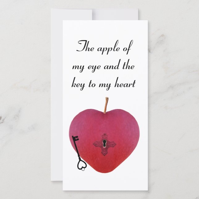Äpplet mitt öga och nyckel mitt hjärta (Framsida)