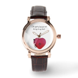 Äpplet mitt öga och nyckel mitt hjärta armbandsur