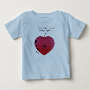 Äpplet mitt öga och nyckel mitt hjärta t shirt
