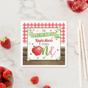 Äpplet Napkin, första födelsedag - Äpple från Öga Pappersservett