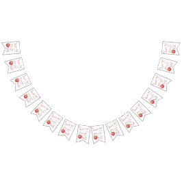 Äpplet öga Barns födelsedag Party Vimplar