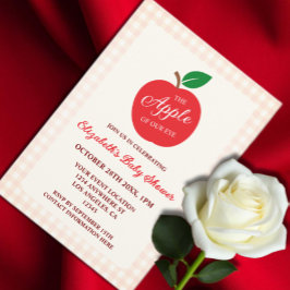 Äpplet på vår Öga babyskor Inbjudningar