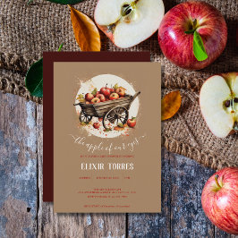 Äpplet på vår Öga babyskor Inbjudningar